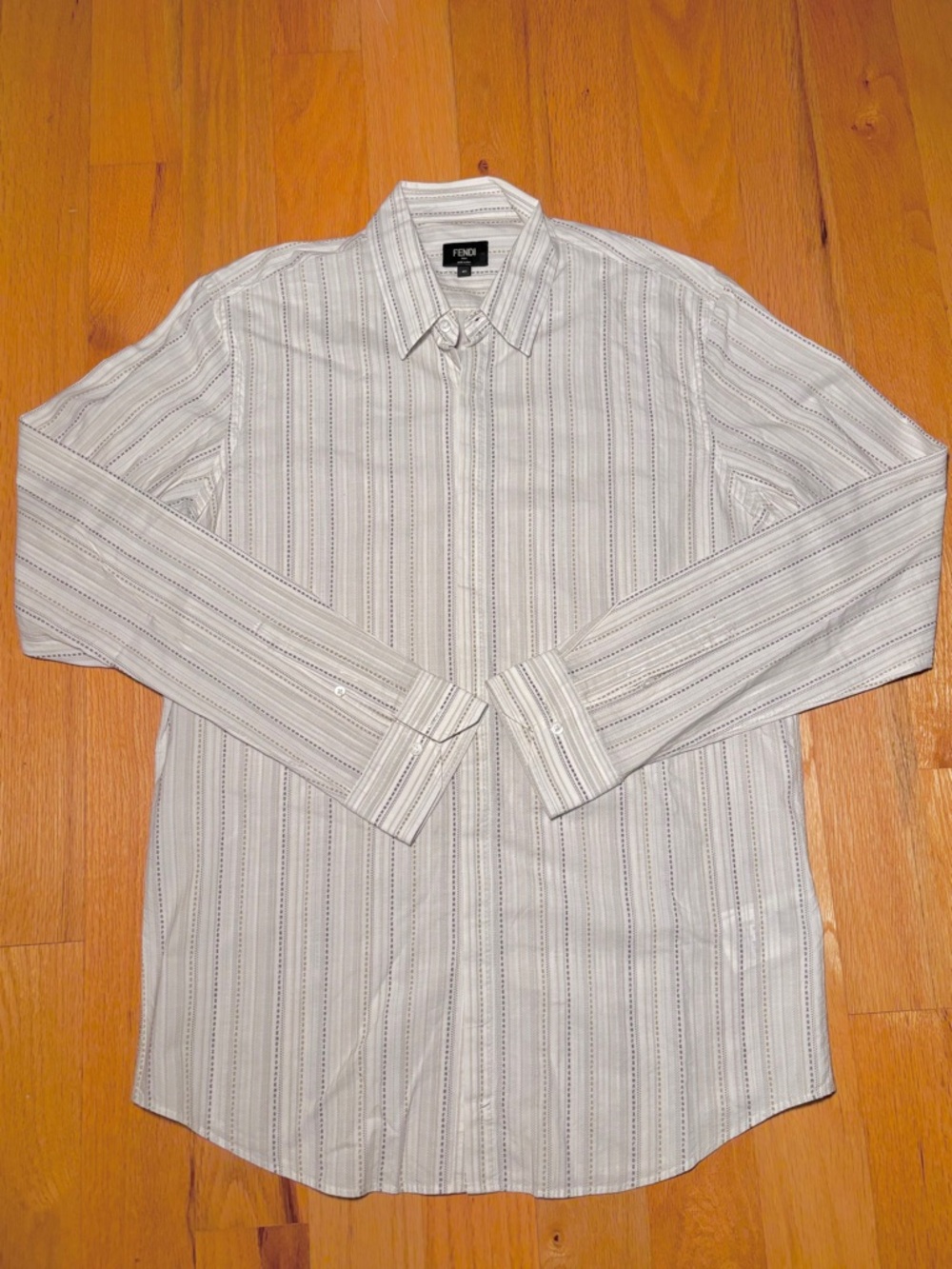 FENDI Logo Stripe Button Shirt 🔥